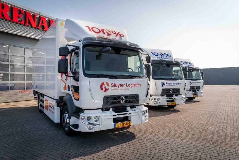 Elektrische Renault Trucks range Sluyter Logistics vooraanzicht