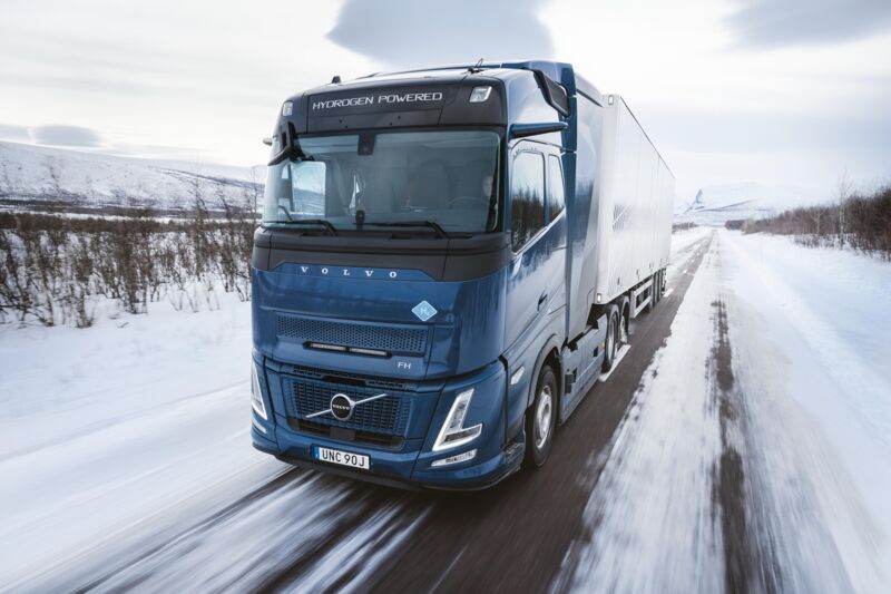 Volvo FH Aero op waterstof
